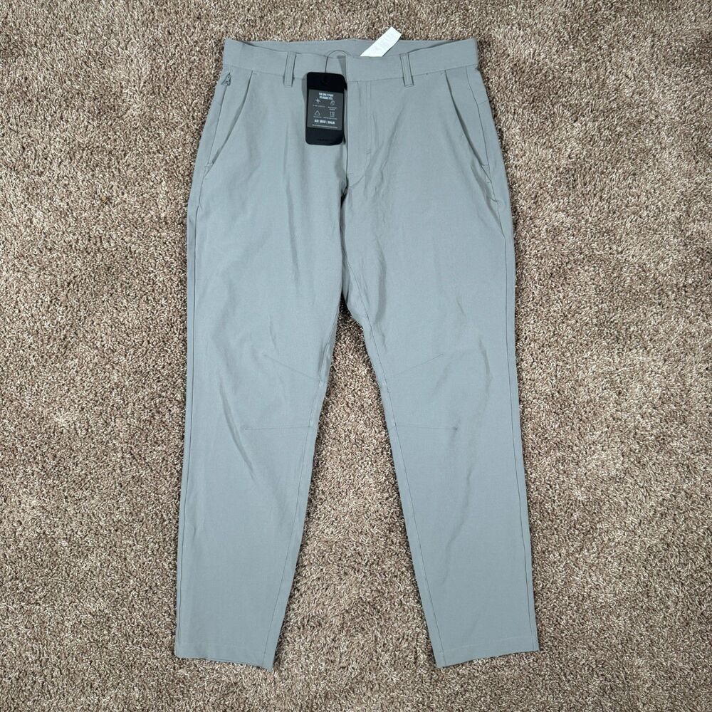 NEW Men’s Fabletics -The Only Pants- Modern Classic Fit Grey Size 30x32